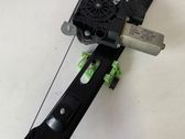 Rear door window regulator with motor