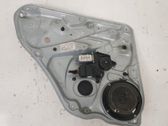 Rear door window regulator with motor