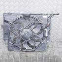 Radiator cooling fan shroud