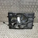 Radiator cooling fan shroud