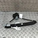 Rear door window regulator with motor