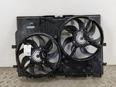 Radiator cooling fan shroud