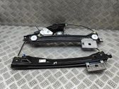 Rear door window regulator with motor