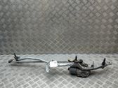 Front wiper linkage and motor