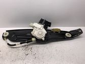 Rear door window regulator with motor