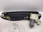 Rear door window regulator with motor