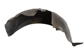 Rear arch fender liner splash guards