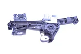 Rear door window regulator with motor