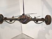 Rear axle beam with reductor