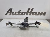 Front wiper linkage and motor