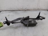 Front wiper linkage and motor