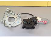 Rear door window regulator with motor