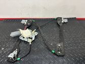 Rear door window regulator with motor