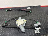 Rear door window regulator with motor