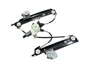 Rear door window regulator with motor