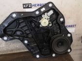 Rear window lifting mechanism without motor