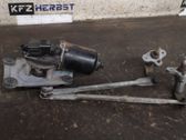 Front wiper linkage and motor