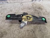 Rear window lifting mechanism without motor