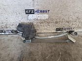 Front wiper linkage and motor