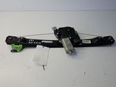 Rear door window regulator with motor