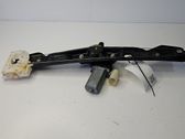 Rear door window regulator with motor