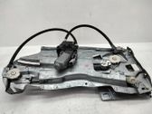 Rear door window regulator with motor