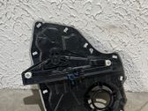 Rear window lifting mechanism without motor