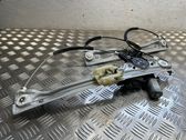 Rear door window regulator with motor
