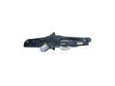 Rear door window regulator with motor