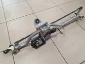 Front wiper linkage and motor