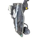 Rear door window regulator with motor