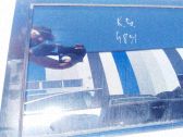 Rear door window glass