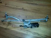 Front wiper linkage and motor