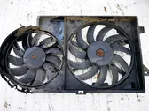 Radiator cooling fan shroud