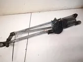 Front wiper linkage and motor