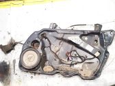 Sliding door window regulator with motor