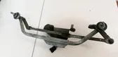 Front wiper linkage and motor