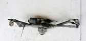 Front wiper linkage and motor