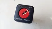 Passenger airbag on/off switch