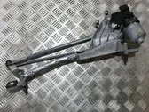 Front wiper linkage and motor