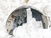 Rear arch fender liner splash guards
