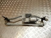 Front wiper linkage and motor