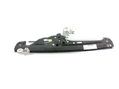 Rear door window regulator with motor