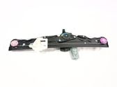 Rear door window regulator with motor