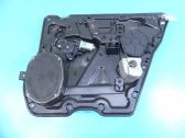 Rear door window regulator with motor