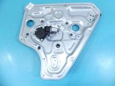 Rear door window regulator with motor
