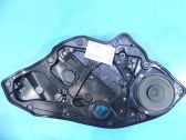 Rear door window regulator with motor