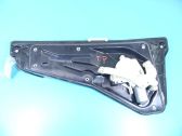 Rear door window regulator with motor