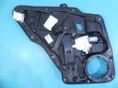 Rear door window regulator with motor