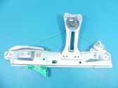 Rear door window regulator with motor
